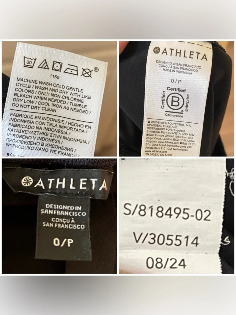 ATHLETA Brooklyn Heights High Rise Cargo Pant Wide Legs in Black - 0 Petite - Picture 11 of 12